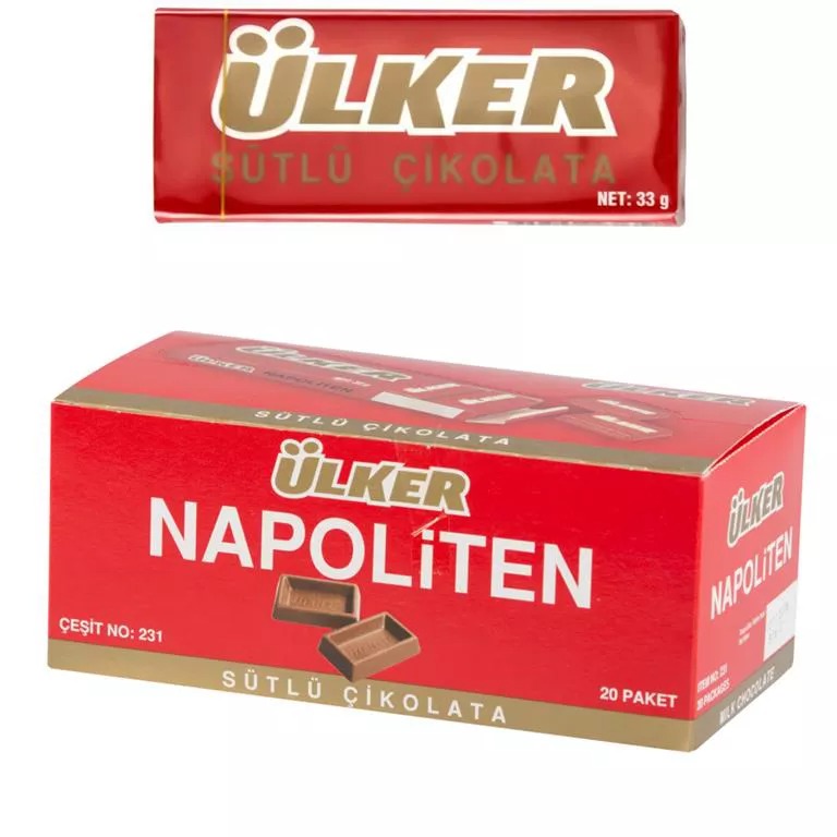 Ülker Napoliten Çikolata - 20 Adet