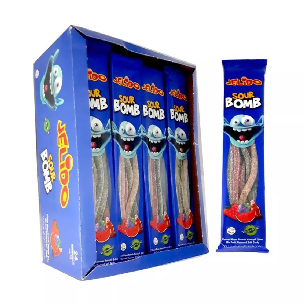 Kervan Jelido Sour Bomb Tutti Frutti - 24 Adet