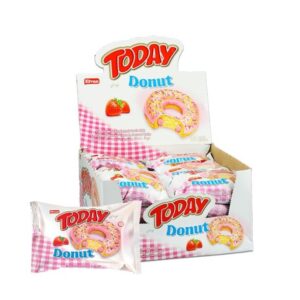 Elvan Today Donut Çilekli – 24 Adet
