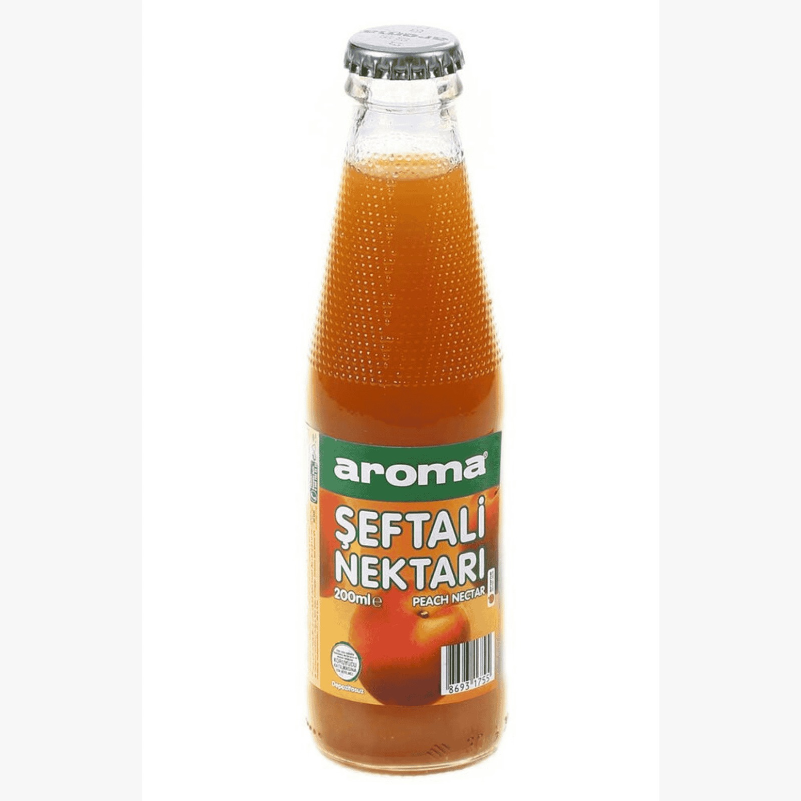 Aroma Cam Şişe Meyve Suyu Şeftali 200 ML - 24 Adet